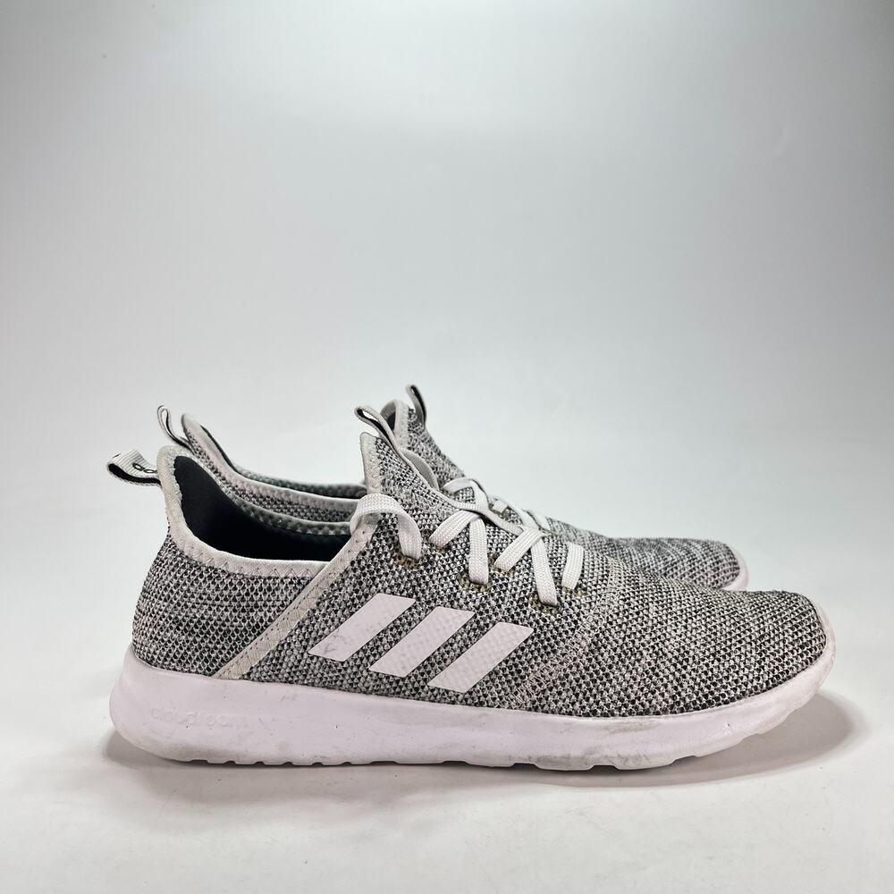 adidas Cloudfoam Pure Black White Lifestyle Sneakers Shoes DB0695 Women's Size 9